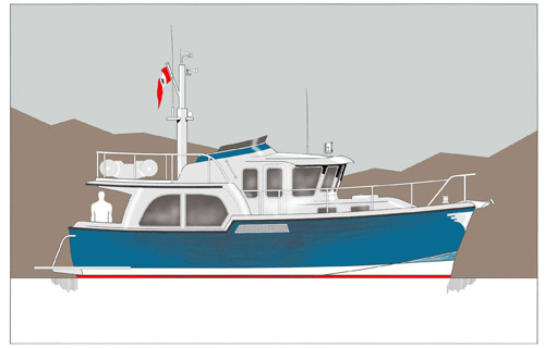 Rockport 38 Trawler Yacht